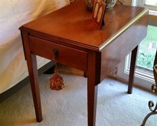 One of two drop leaf tables/nightstands