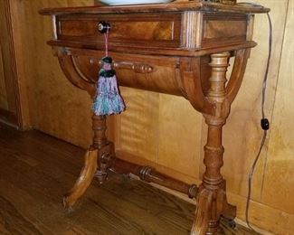 Antique sewing table