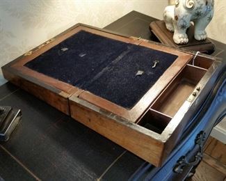 A look inside the antique lap writing desk