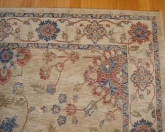 Family Room: This is the perfect complement to the “Elite” sectional:  a neutral area rug, with all around surge, measures 7 feet 10 inches x 9 feet 10 inches.