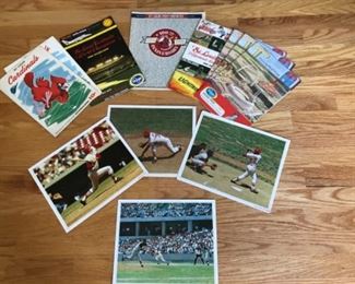 Family Room: More of the Cardinal ephemera available, which includes scorecards from the 1960’s.