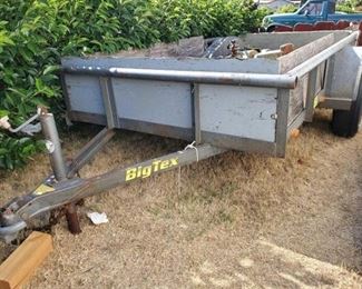 100
10' Big Tex Single Axle Trailer
VIN: 16VAX1016Y1A29255 10' x 5' 2" Ball
Items inside NOT included