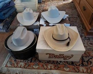 1006
2 Stetson Hats, Bailey Hat, And Dobbs Hat
Sizes Range From 7- 7 1/4