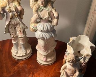 Set of three porcelain figurines. Andrea made in Occupied Japan