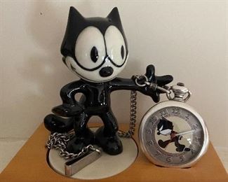 Felix the Cat Pocketwatch and stand