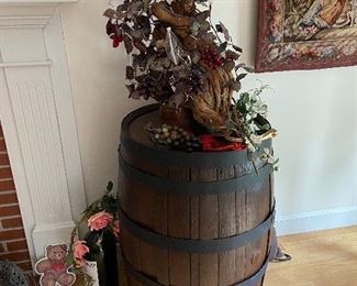 Antique wine barrel