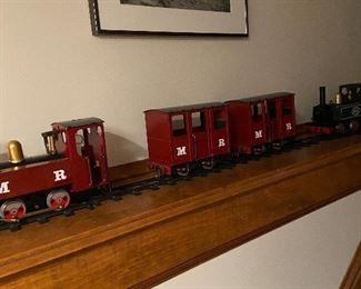 Basement is loaded and decorated in the Train theme.