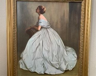 1969 "Sound of Music" by artist Joanne Pemberton Longman. Valued at $350.00.