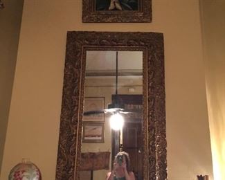 see other photo for description of  items on mantle or picture hanging above mirror