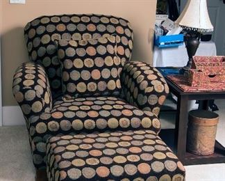 American made chair and ottoman