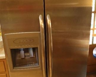 Maytag double door stainless steel fridge freezer