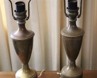 Set of figural  "trophy" lamps
