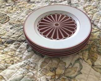 Vintage imperial crest Fitz & Floyd luncheon/ salad plates