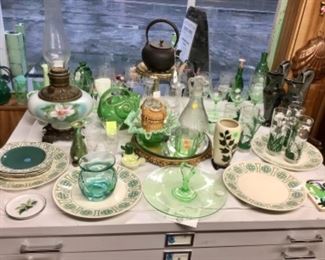 Vintage and antique dishes and glassware