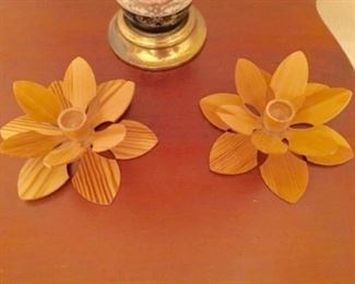 From Sweden wood candle holders