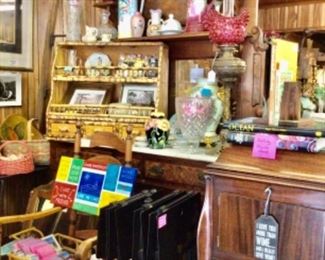 Tall marble top entry buffet piece sold, gramophone available