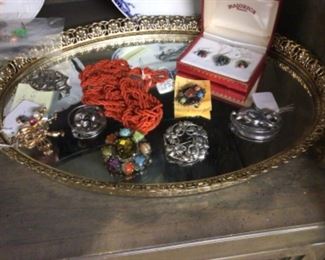 Sterling, beads, miracle pins