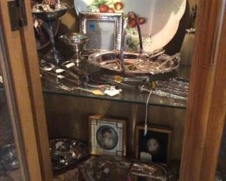 Silver, miniature paintings on bone, Limoges, etc