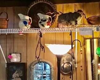 Nantucket baskets, watt pitchers, hornets nest, tribal basket