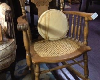 Antique oak rocker