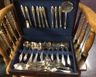 Set of beautiful 1930s silverplate