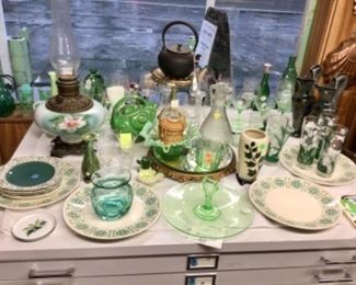 Glass, porcelain, etc