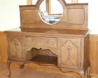 Sideboard/server/buffet with mirror.