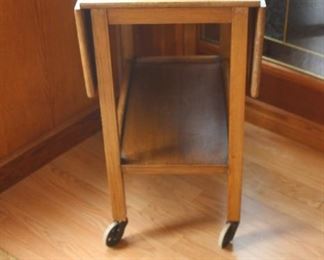 Drop leaf tea trolley/table.