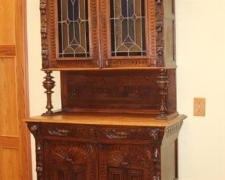 Stain glass bar/cabinet.