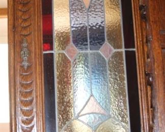 Stain glass bar/cabinet.