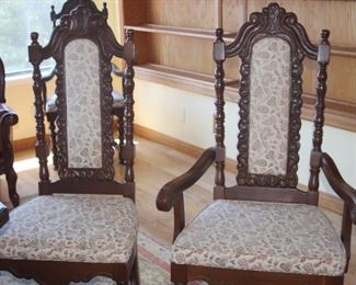 Two of 6 chairs.