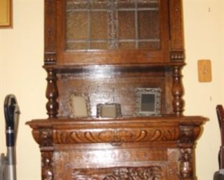 Second stain glass door bar/cabinet.