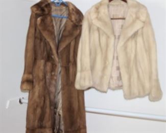 Two fur coats.
