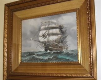 Oil painting of artwork.