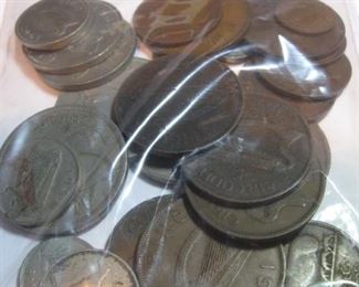 Lot of Irish Coins.