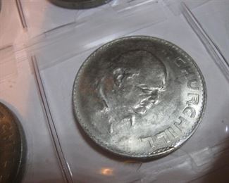 A number of Churchill crowns.