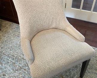 $150 Cream Upholstered Accent Chair