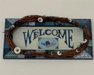 $20 Cottage Welcome Sign 12” l x 6 “ h 