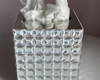 $15 Bling Mirror Tissue Box