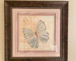 SOLD! - $30 - Butterfly Framed Print - 20” x 20”
