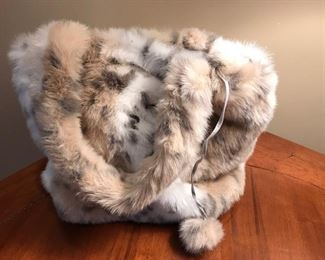 $45 - Pottery Barn Teen Faux Fur Tote - This is an adorable bag, great for teens! Leopard print, very soft and fuzzy!