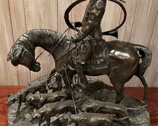 “The Hunt “ by Pierre Julies (PJ Mene) Sculpture 
