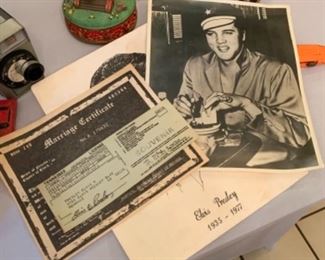 Elvis memorabilia