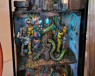 "Adam and Eve" by Nathan. Diorama in case