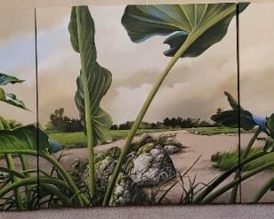 "Arroyo" ( triptych) by Pamela Mower Conner