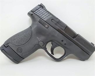 #416 • Smith & Wesson M&P 9 Shield 9mm Semi-Auto Pistol - CA OK BARREL 3" SERIAL NO. JLA4957 CA OK  California Transfer Available. Ca and out of state shipping available to your local FFL. Buyer is responsible for checking local laws before bidding.