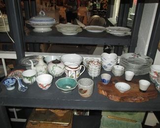 Rec Room:  Japanese Cups-Plates-Pitchers-Etc.