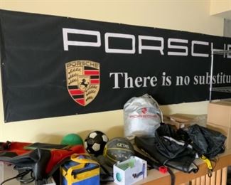 large Porsche banner
