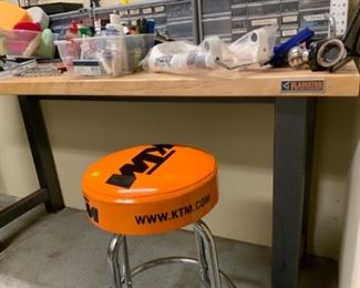 Gladiator work bench and KTM stool