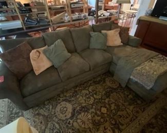 hide-a-bed sectional - in excellent condition
